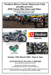 Upcoming Stall at NRCMCC Classic Motorcycle Show and Shine