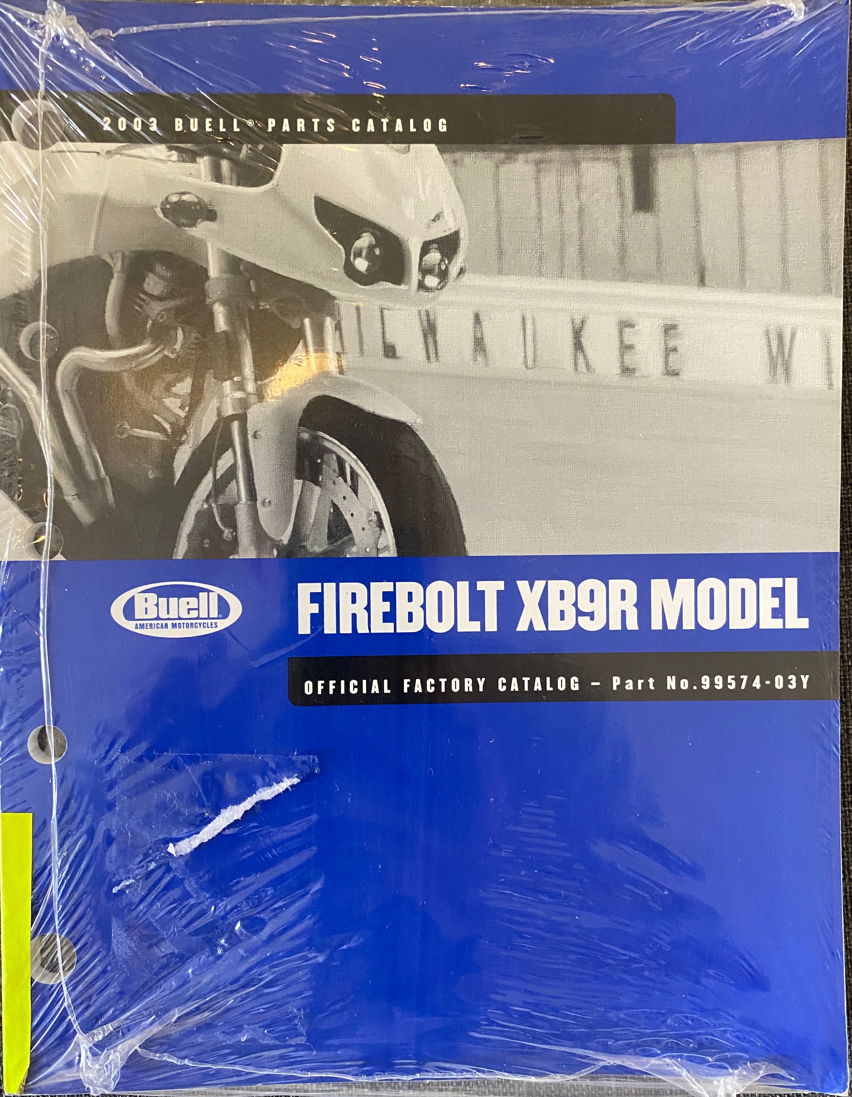 Genuine Buell 2003 Firebolt XB9R NOS Factory Parts Catalog
