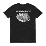 Air Heads Rock BMW Black T Shirt