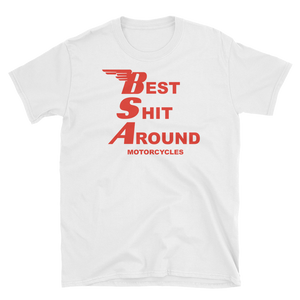 BSA 'Best Shit Around' Motorcycles White T Shirt