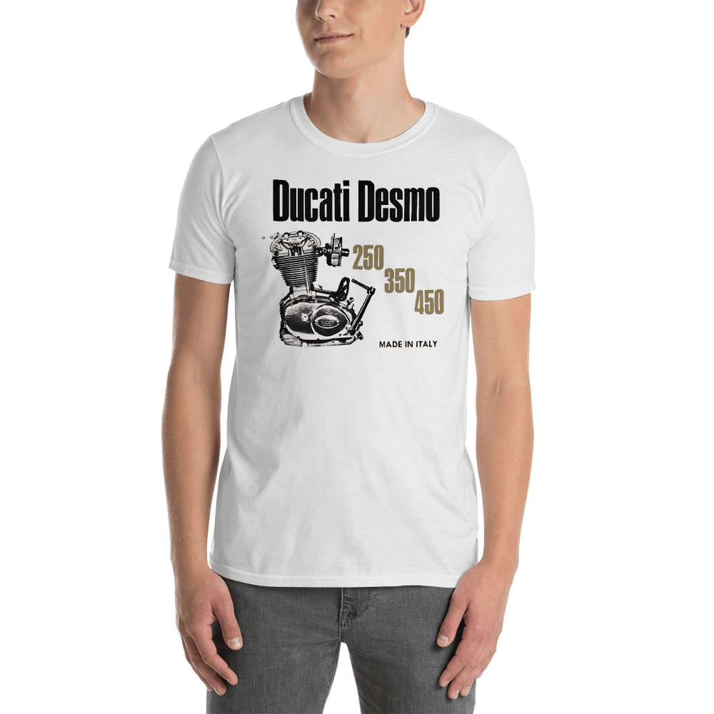 Ducati Desmo 250, 350 & 450 White T Shirt