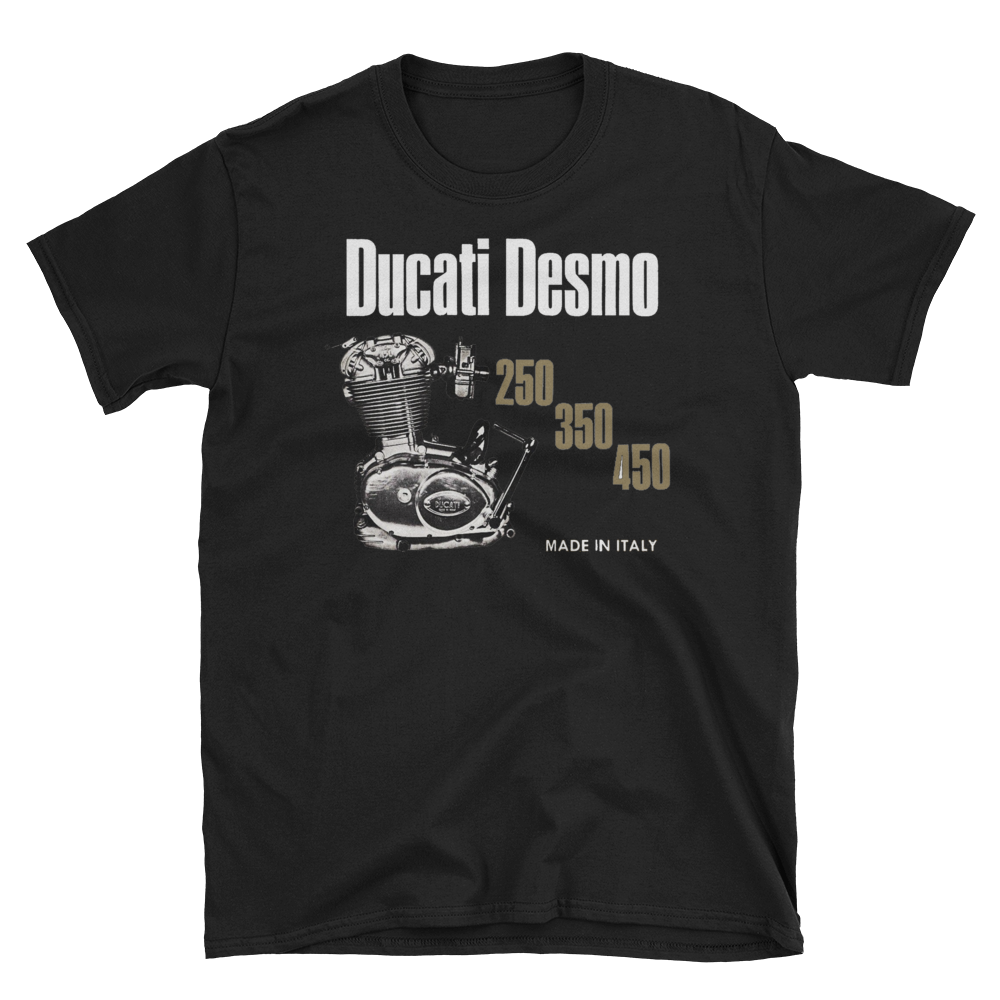 Ducati Desmo 250, 350 & 450 Black T Shirt