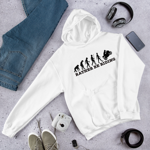 The Real Evolution of Man White Hoodie