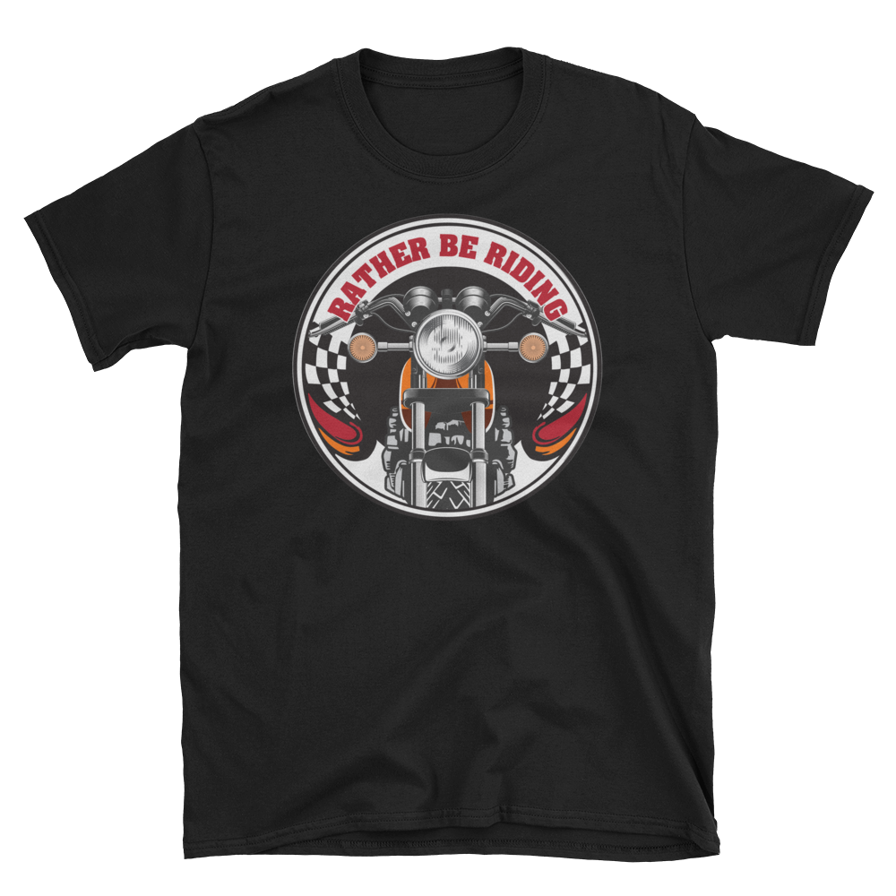 Rather Be Riding Original Logo Black T Shirt