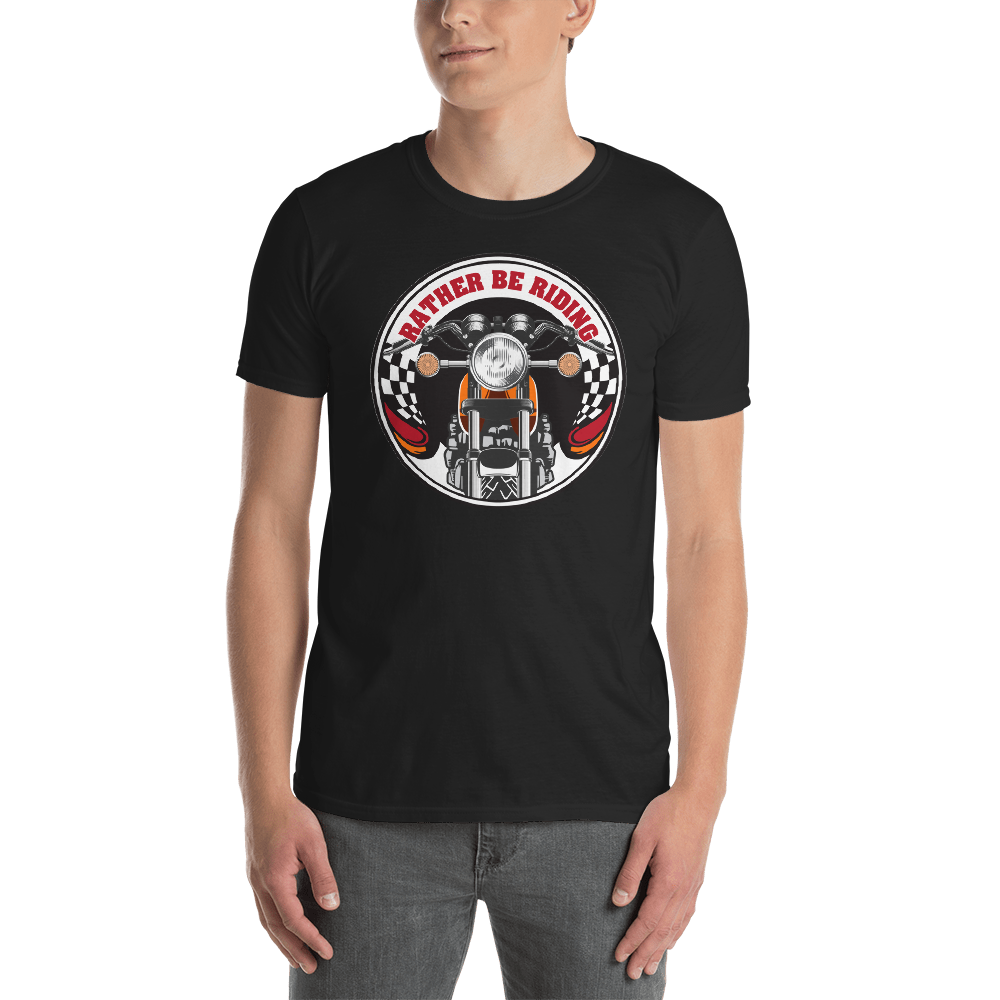 Rather Be Riding Original Logo Black T Shirt