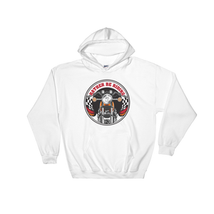Rather Be Riding Orginal Logo White Hoodie