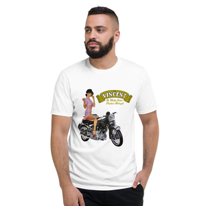 Vincent 'The Worlds Fastest Standard Motorcycle' White T Shirt