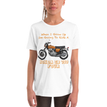 'When I Grow Up' Honda CB750 Four Kids White T Shirt