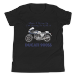 'When I Grow Up' Ducati 900SS Kids Black T Shirt