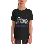 'When I Grow Up' Ducati 900SS Kids Black T Shirt