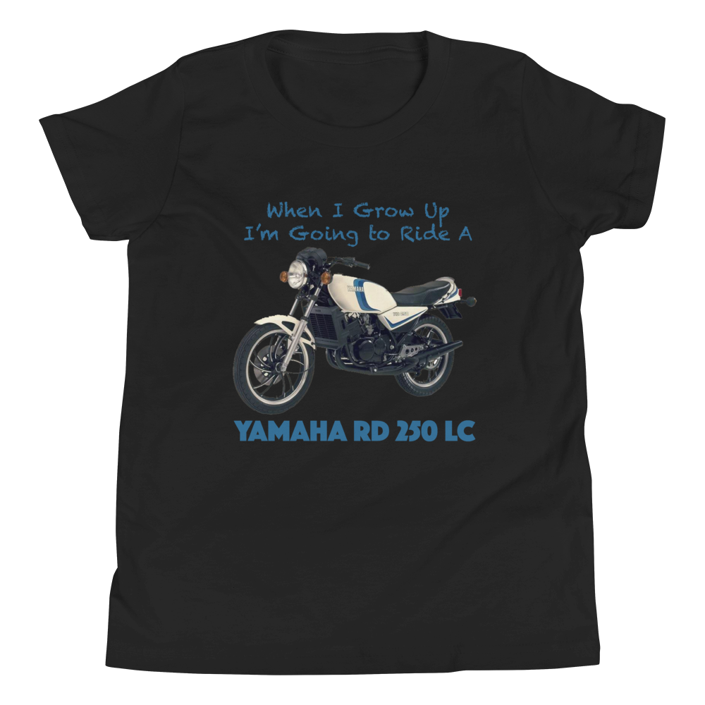 'When I Grow Up' Yamaha RD350 LC Kids Black T Shirt