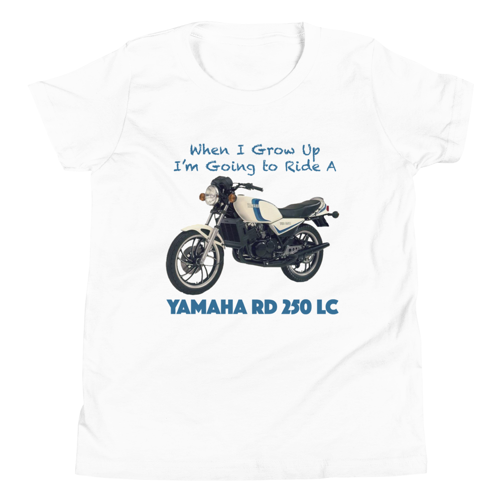 'When I Grow Up' Yamaha RD350 LC Kids White T Shirt