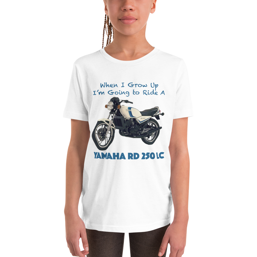 'When I Grow Up' Yamaha RD350 LC Kids White T Shirt