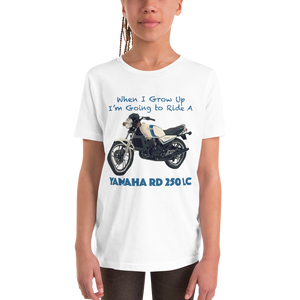 'When I Grow Up' Yamaha RD350 LC Kids White T Shirt