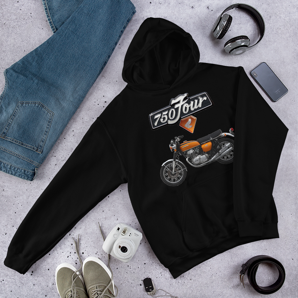 Honda CB750 Four Black Hoodie